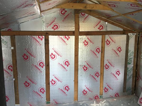 ...and the insulation in place.